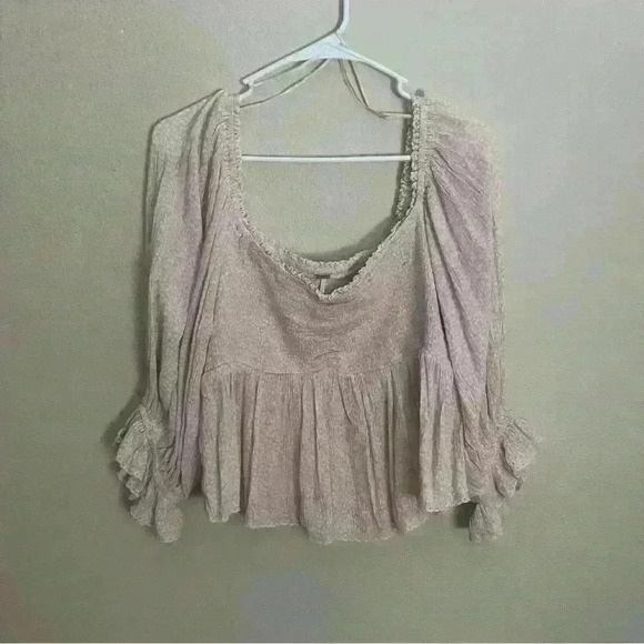 Free People Tops - NWOT Free People Brittnee Printed Pink Top Size Medium